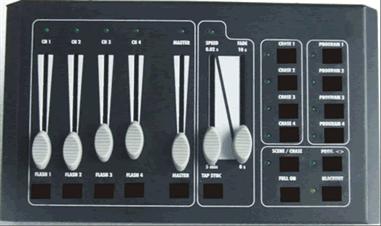 4 channel DMX output use XRL female controller