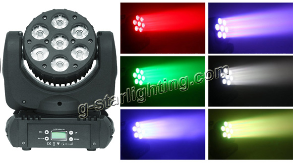 7*12W led moving head light