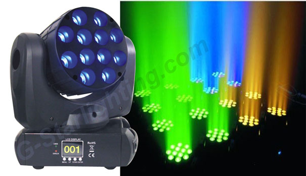 12X12W led beam moving head  light