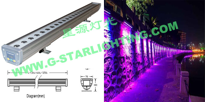 24 LEDs wall washer