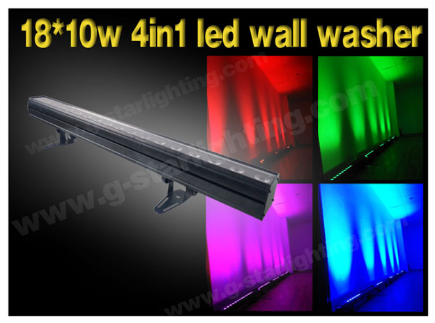 18*10w  leds single point of control wall washer