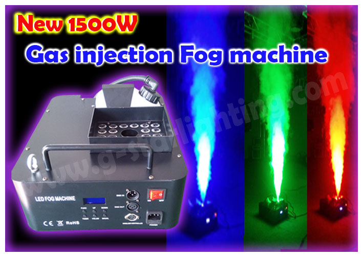 Gas injection RGB Fog machine with DMX512