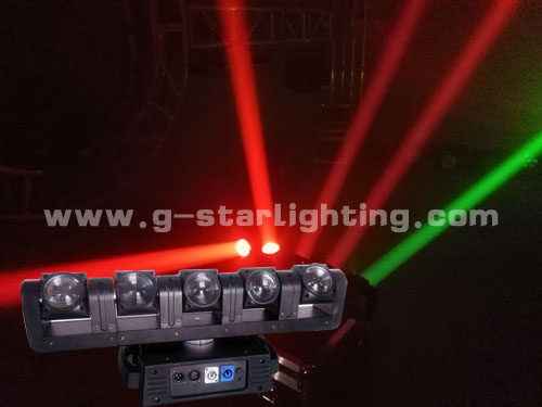 5 heads led beam moving head light