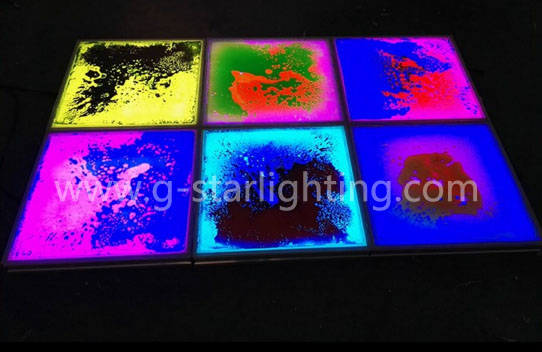 Colorful liquid led dance floor