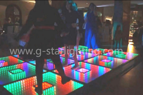 3D  mirror led dance floor