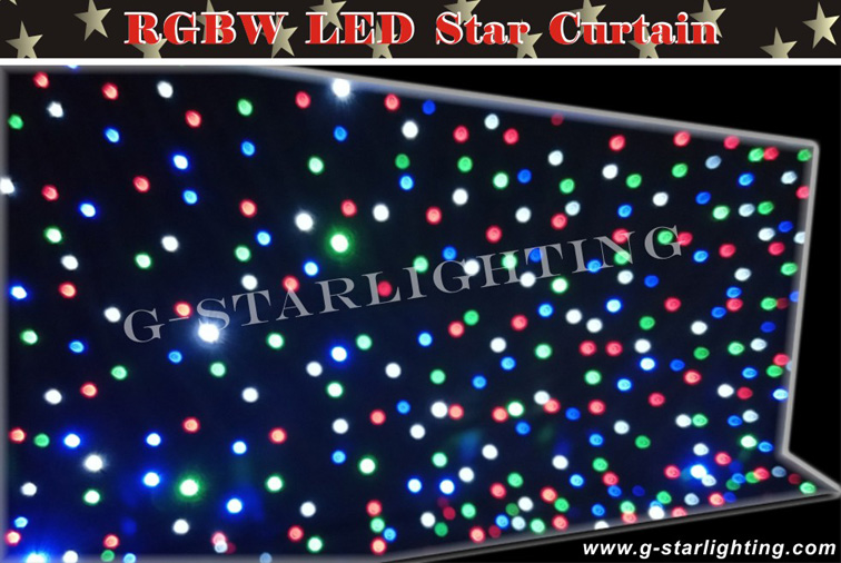 Full Color RGBW Led star curtain